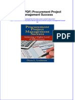 (Ebook PDF) Procurement Project Management Success: Go To Download The Full and Correct Content Document: SS