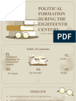 Political Formation During The Eighteenth Century