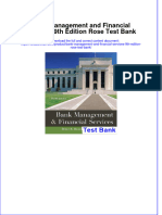 Bank Management and Financial Services 9th Edition Rose Test Bank