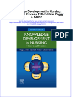 Full Download Knowledge Development in Nursing: Theory and Process 11th Edition Peggy L. Chinn File PDF All Chapter On 2024