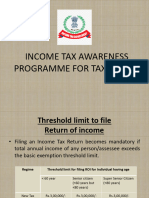 Final Tax Payers Awareness programme