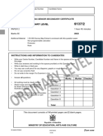 Ordinary - Geography Paper 2 6137-2 - 2023