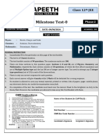 Milestone Practice Tebm V B B BBNST - 0 (Home Assignment) - Test Paper