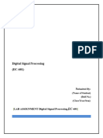 DSP Lab Manual - MATLAB