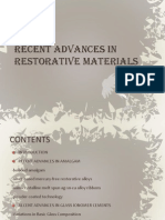 Recent Advances in Restorative Materials