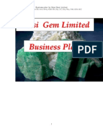 Business Plan, Musi Gem Limited, Copperbelt Province, Zambia