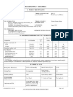 MSDS For PB Battery