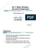 CCNA Exp3 - Chapter07 - Basic Wireless Concepts and Configuration