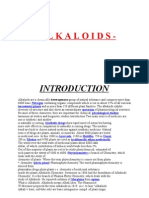 Alkaloids-: Nitrogen Terresterial Plants Spectrum Physiological Studies Synthetic Drugs