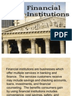Lecture 1 Financial Institutions #