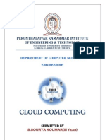 Cloud Computing: Perunthalaivar Kamarajar Institute of Engineering & Technology