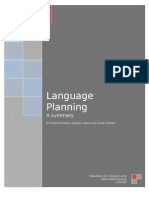 Summary On Language Planning