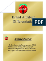 Regression Analysis Positioning Brand Attribute Differentiation