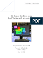 3D Display Simulation Using Head Tracking With Microsoft Kinect (Printing)