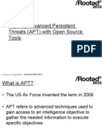 Fighting Advanced Persistent Threats APT With Open Source Tools