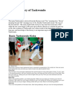 A Brief History of Taekwondo