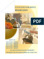 Hotel Reservation System Analysis and Design