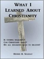 What I Learned About Christianity