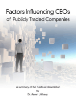 Factors Influencing CEOs of Publicly Traded Companies:: Deviating From Pre-Established Long-Term Strategies in Response to Short-Term Expectations