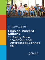 A Study Guide for Edna St. Vincent Millay's "I, Being Born a Woman and Distressed (Sonnet 18)"