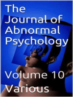 The Journal of Abnormal Psychology, Volume 10