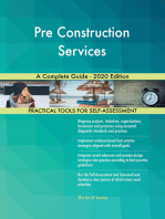 Pre Construction Services A Complete Guide - 2020 Edition