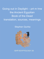 Going out in Daylight – prt m hrw: The Ancient Egyptian Book of the Dead - translation, sources, meanings