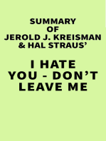 Summary of Jerold J. Kreisman & Hal Straus' I Hate You - Don't Leave Me