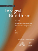 Journal Of Integral Buddhism: Tradition, Comparative Disciplines, Practitioner Perspectives