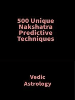 500 Unique Nakshatra Predictive Techniques: Vedic Astrology