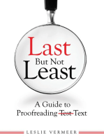 Last But Not Least: A Guide to Proofreading Text