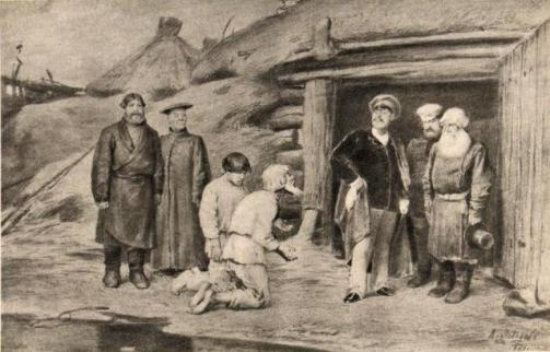 Бурмистр. Иллюстрация к «Запискам охотника». 1884.