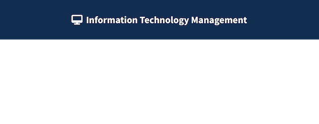 Information Technology Management