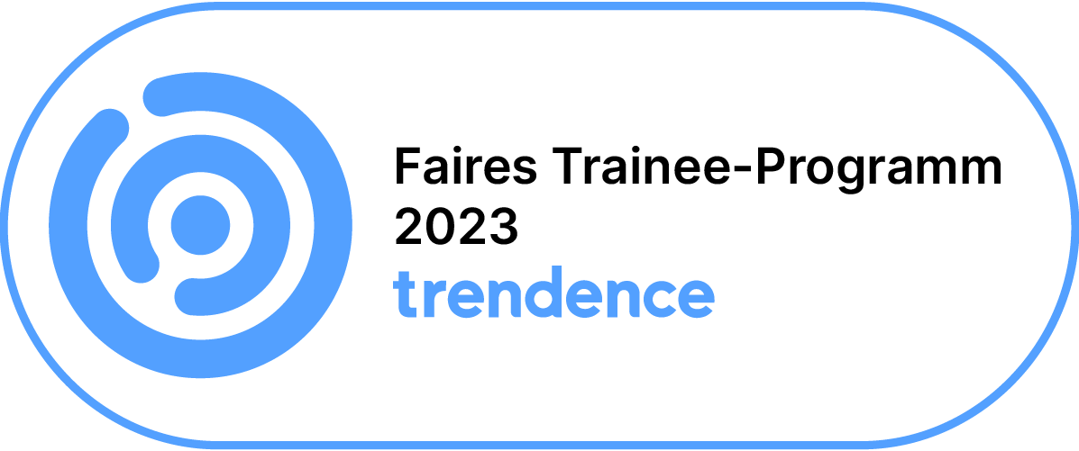 Logo des Siegels Faires Trainee-Programm 2023