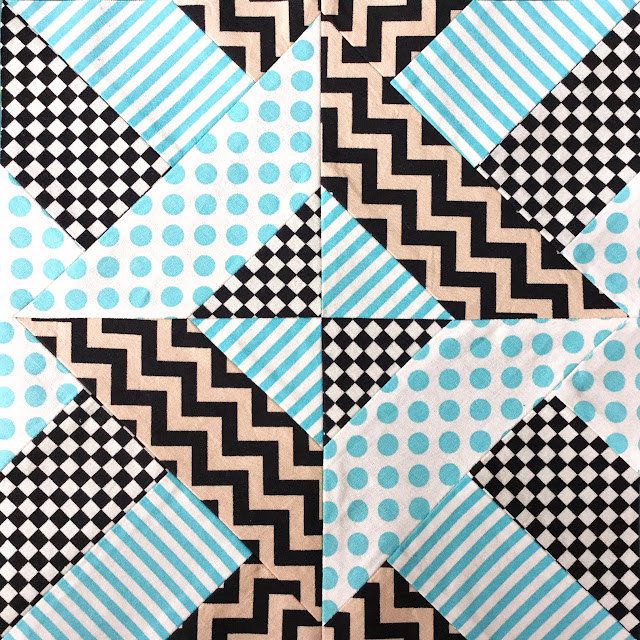 Easy block tutorial - from fabric strips to quilt block