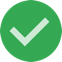 Ícono de verificación verde