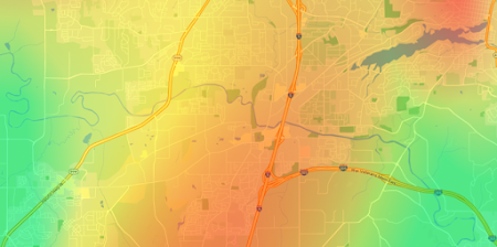 Pollen heatmap