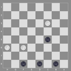 Диаграмма 5. Запирание шашек
