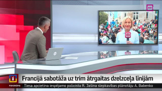 Francijā sabotāža uz trim ātrgaitas dzelzceļa līnijām