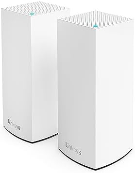Linksys Atlas WiFi 6 Router Home WiFi Mesh System, Dual-Band, 4,000 Sq. ft Coverage, 50+ Devices, Speeds up to (AX3000) 3.0Gbps - MX2000 2-Pack