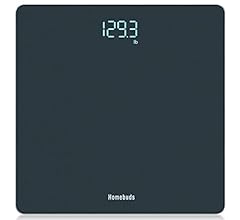 Homebuds Digital Bathroom Scale for Body Weight, Weighing Professional Since 2001, Crystal Clear LED and Step-on, Batteries…