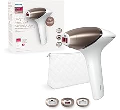 Philips Lumea IPL Haarentfernungsgerät 9000 Series – Haarentfernungsgerät mit SenseIQ Technologie, 3 Aufsätze für Körper, G…