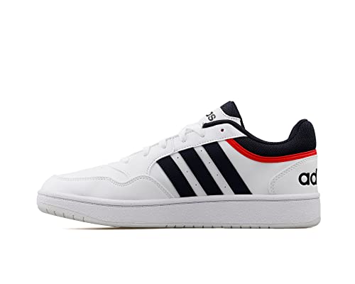 adidas Hoops 3.0, Scarpe da Ginnastica Basse Uomo, White/Leg...