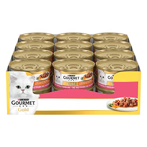 Purina Gourmet Gold Dadini in Salsa Cibo Umido per Gatt...