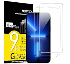 NEW'C [3 Pack] Designed for iPhone 13 Pro Max, iPhone 14 Plus (6,7") Screen Protector Tempered Glass,Case Friendly Scratch-…