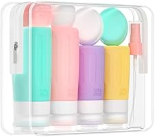 16 Pack Travel Bottles Set for Toiletries, Morfone TSA Approved Travel Containers Leak Proof Silicone Squeezable Travel...