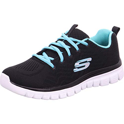 Skechers Graceful Get Connected, Sneaker Donna, Nero (Black/...