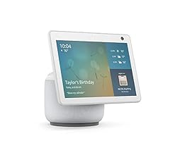 Amazon Echo Show 10 (3rd Gen) | HD smart display with motion and Alexa | Glacier White