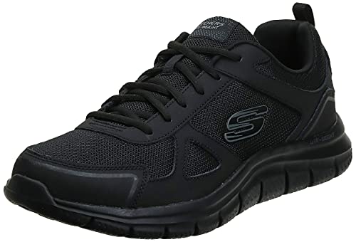 Skechers Track Scloric, Sneaker, Uomo, Nero Total Black, 42....