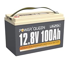Power Queen 12V 100Ah LiFePO4 Battery, Group 31, 1280Wh Deep Cycle Lithium Battery 12V with 100A BMS, 4000-15000 Rechargeab…